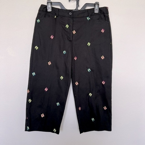 Harve Benard capris Pants Size 8 Embroidered NWOT - Picture 1 of 11